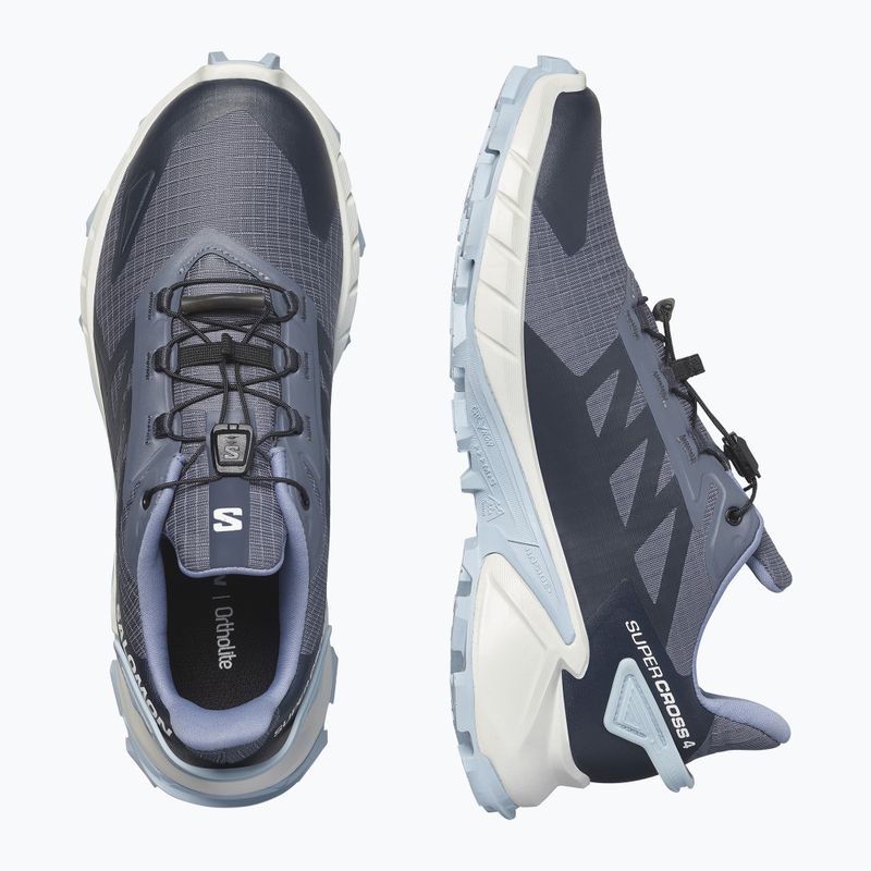 Dámska bežecká obuv Salomon Supercross 4 grisaille/white/cashmere blue 13