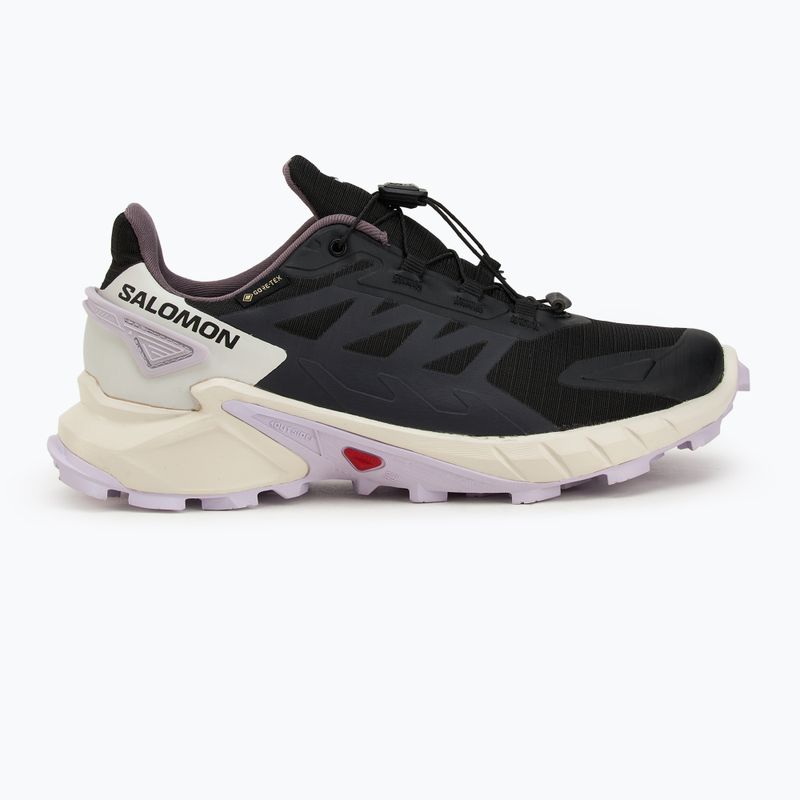 Dámske bežecké topánky Salomon Supercross 4 GTX black/vanilla ice/orchid petal 2