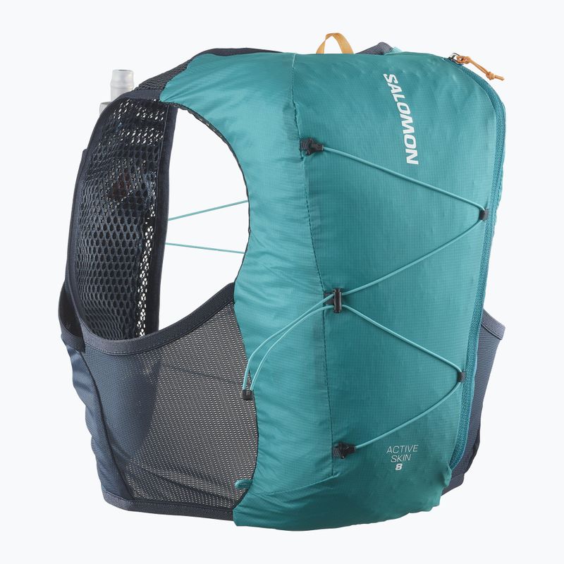 Bežecká vesta Salomon Active Skin 8 set tahitian tide/carbon 2