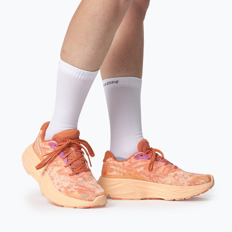 Dámska bežecká obuv Salomon Aero Glide 2 spice route/peach quartz/fresh salmon 14