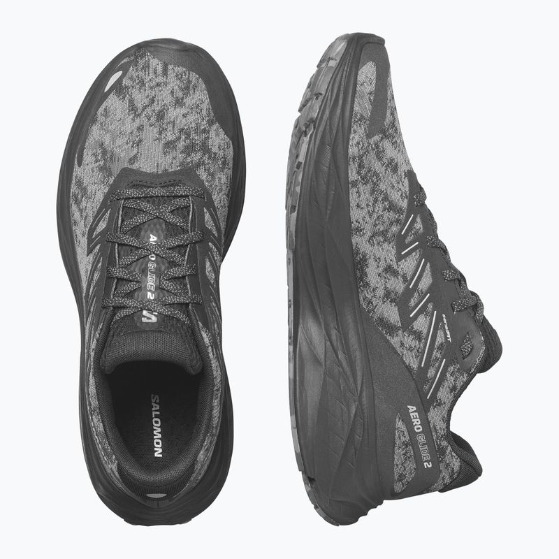 Pánska bežecká obuv Salomon Aero Glide 2 black/phantom/ghost grey 13