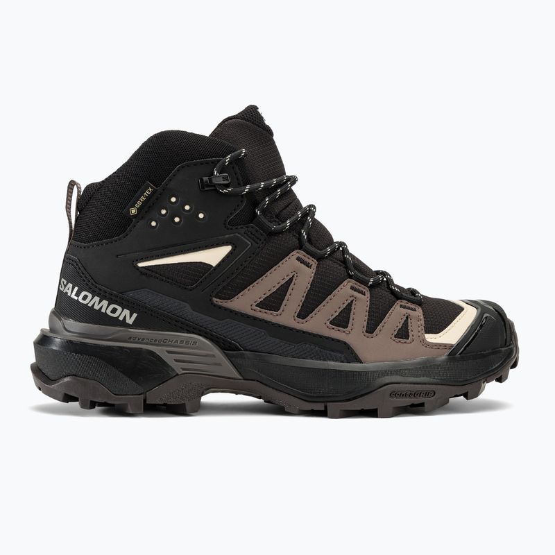 Dámske turistické topánky Salomon X Ultra 360 MID GTX black/plum kitten/shale 2