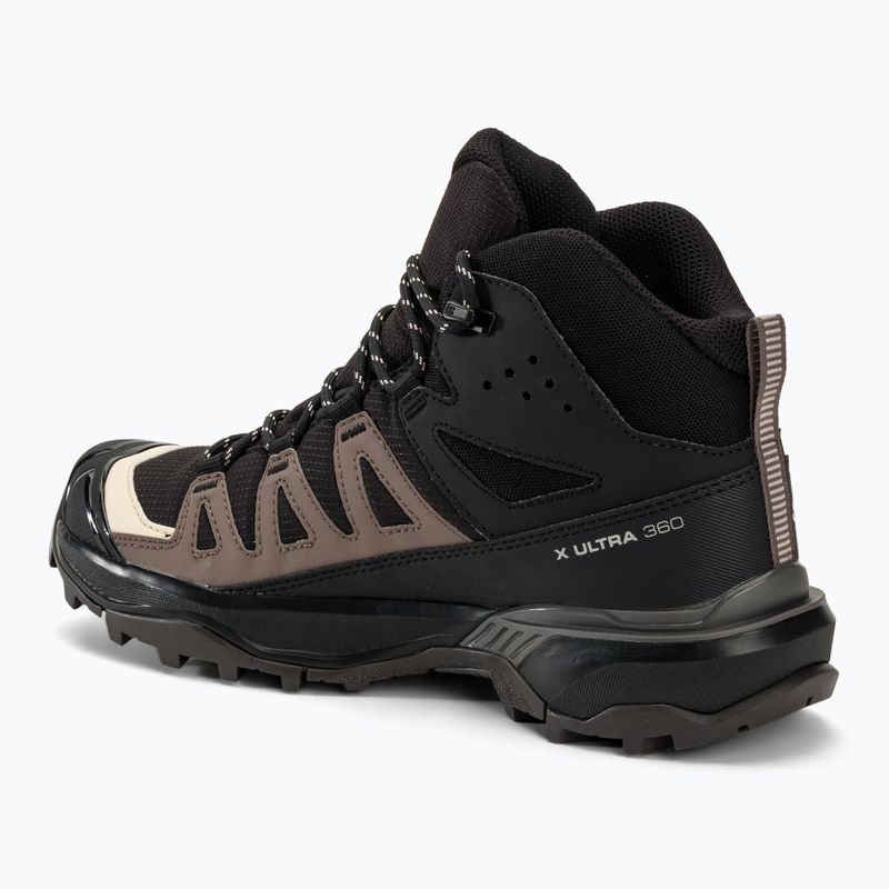 Dámske turistické topánky Salomon X Ultra 360 MID GTX black/plum kitten/shale 3