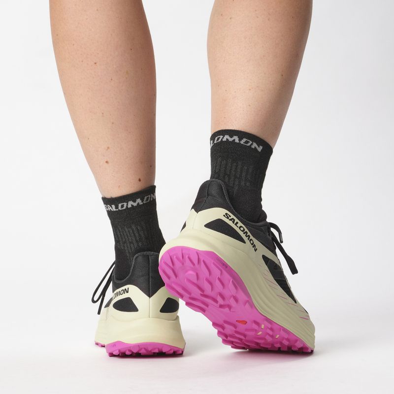 Dámska bežecká obuv Salomon Ultra Flow black/transparent yellow/rose violet 15
