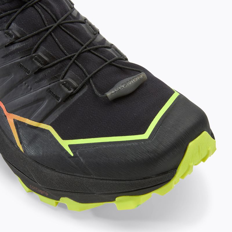 Pánska bežecká obuv Salomon Thundercross GTX  black/surf the web/safety yellow 7