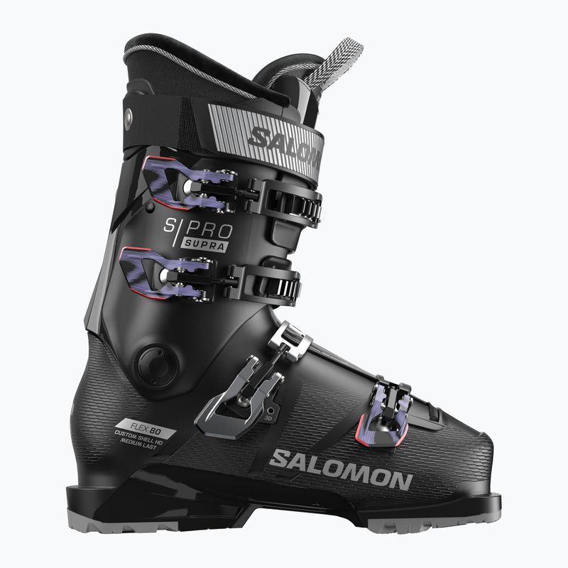 Dámske lyžiarske topánky Salomon S/Pro Supra 80 W GW black/silver metallic/sweet lavender 6
