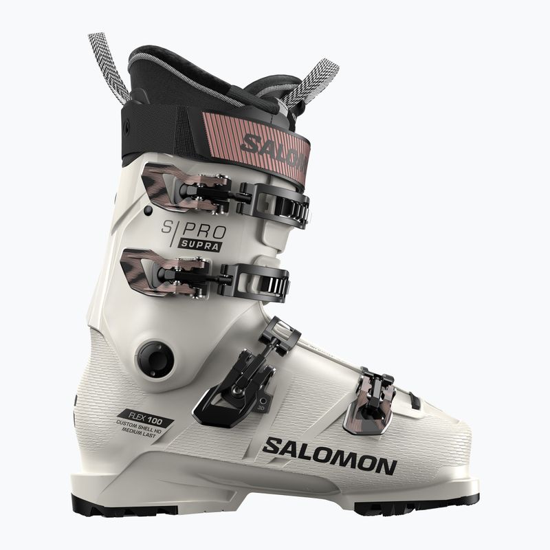 Dámske lyžiarske topánky Salomon S/Pro Supra 100 W GW gray aurora/black/pink gold metallic 6
