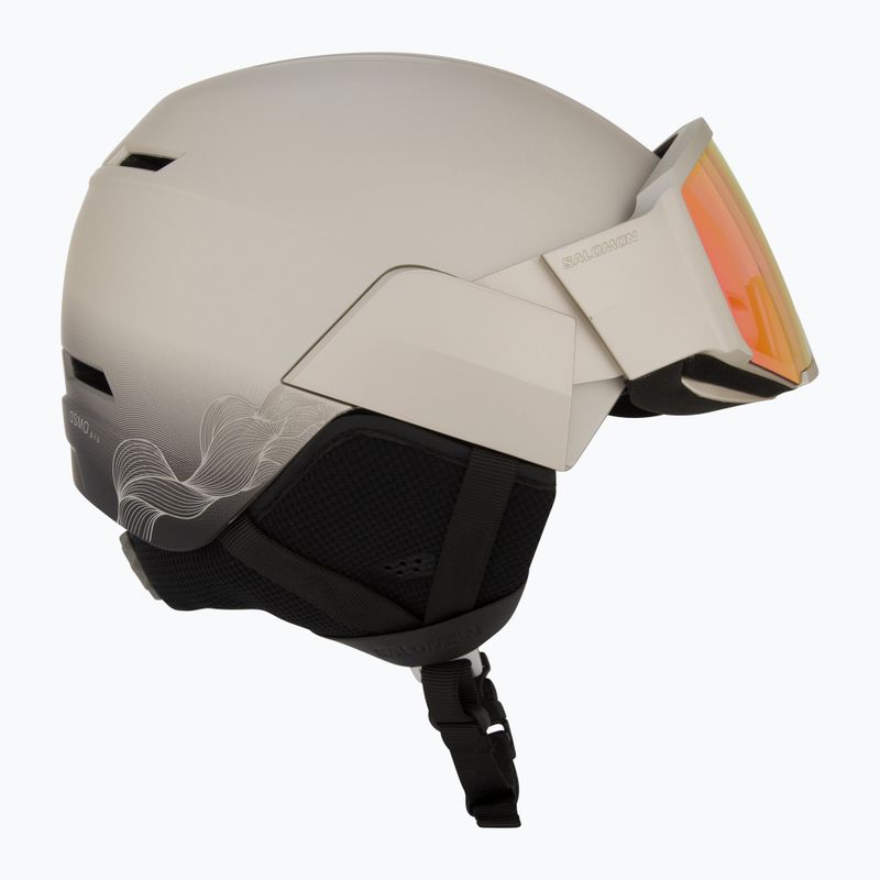Lyžiarska prilba Salomon Osmo Pro Sigma Photo  light bronze met/black/poppy red 6