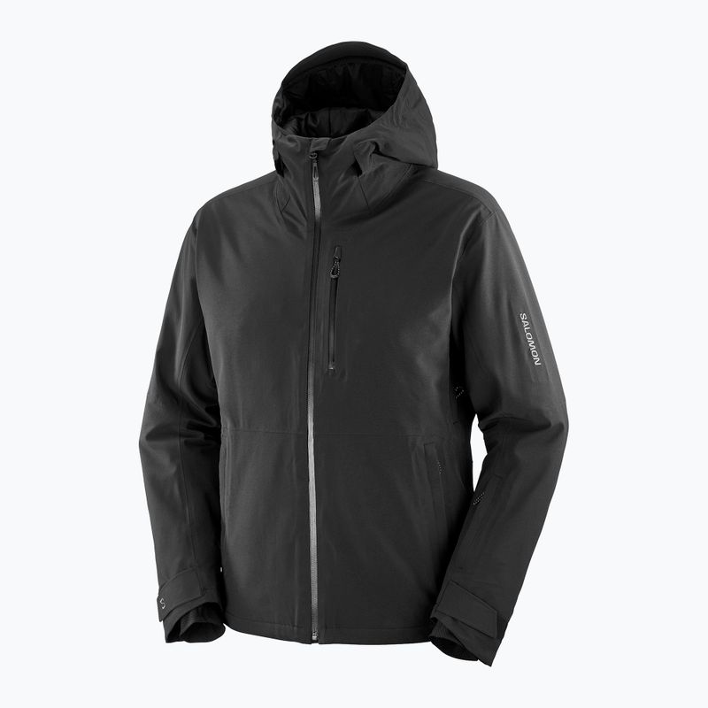Pánska lyžiarska bunda Salomon Highland deep black 7