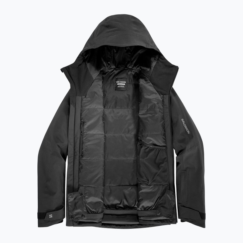 Pánska lyžiarska bunda Salomon Highland deep black 8