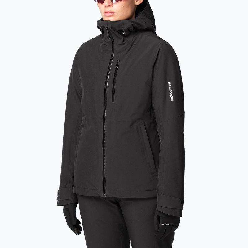 Dámska lyžiarska bunda Salomon Highland deep black