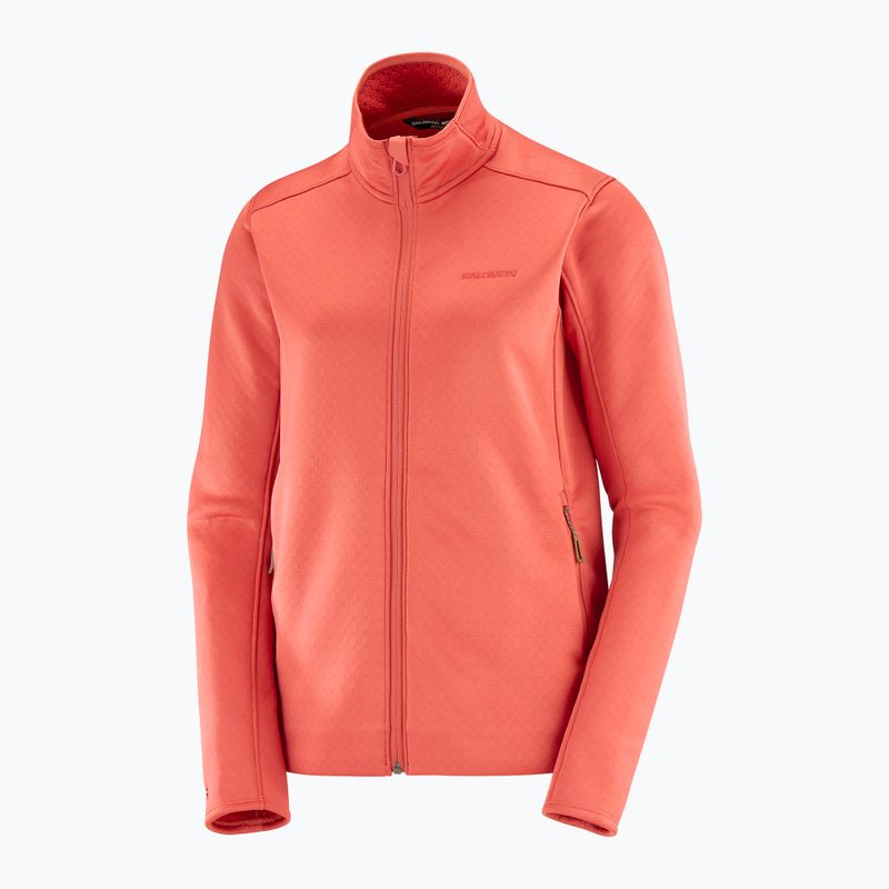 Pánska mikina Salomon Essential Midwarm Fz tandoori spice trekking 4
