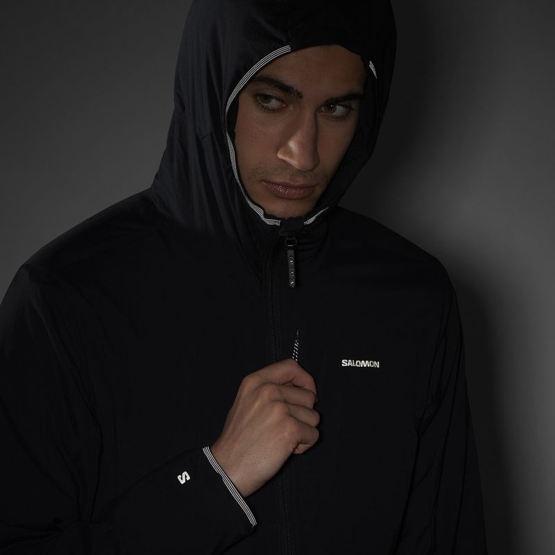 Pánska hybridná bunda Salomon Mountain Flex deep black 8