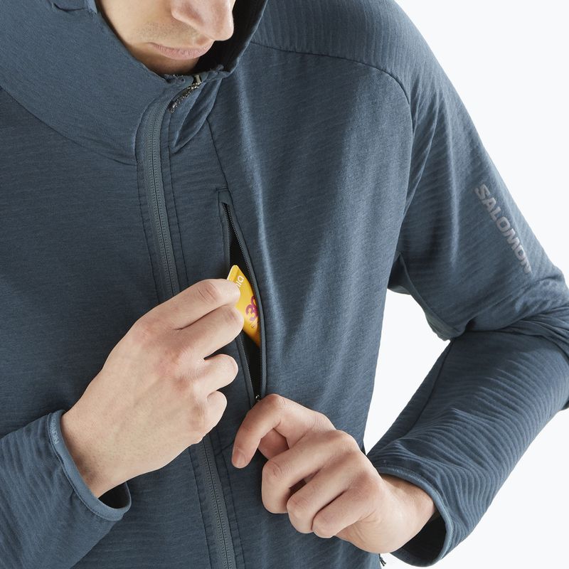 Pánska trekingová mikina Salomon Essential Lightwarm Hd midinight navy 4