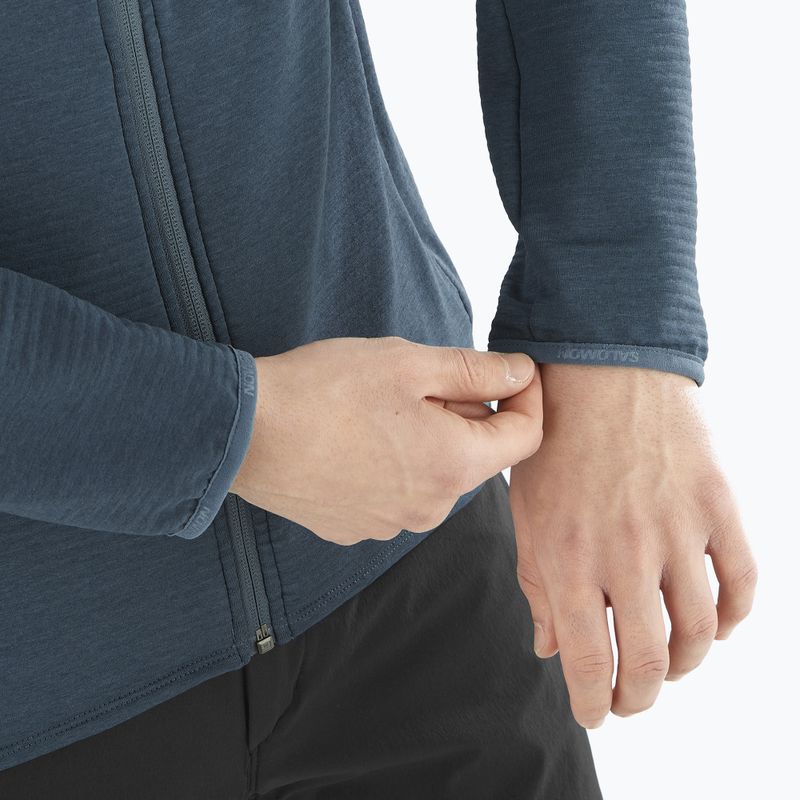 Pánska trekingová mikina Salomon Essential Lightwarm Hd midinight navy 5