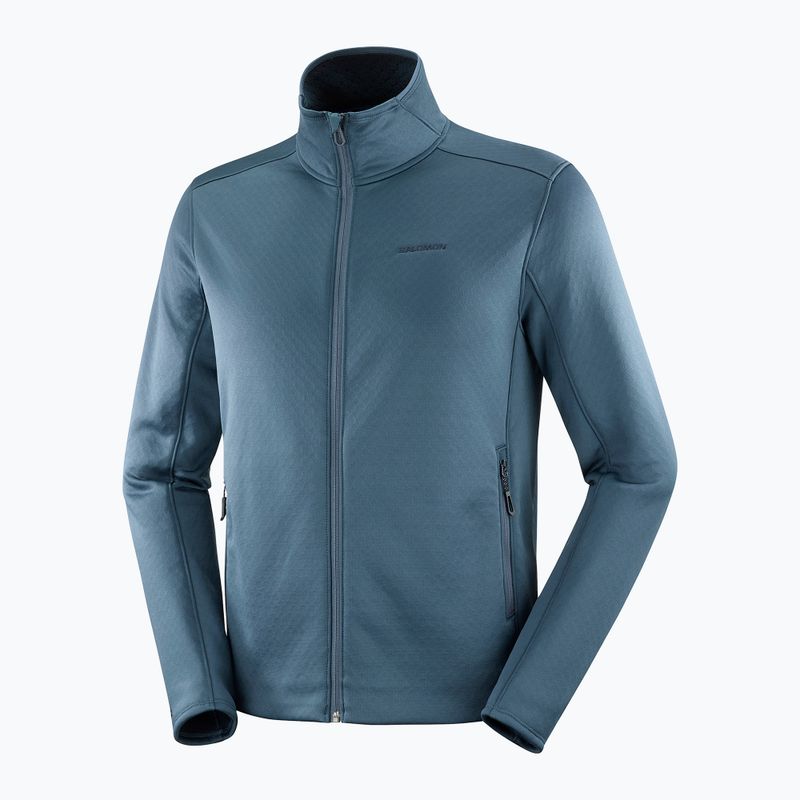Pánska trekingová mikina Salomon Essential Midwarm Fz midnight navy 6