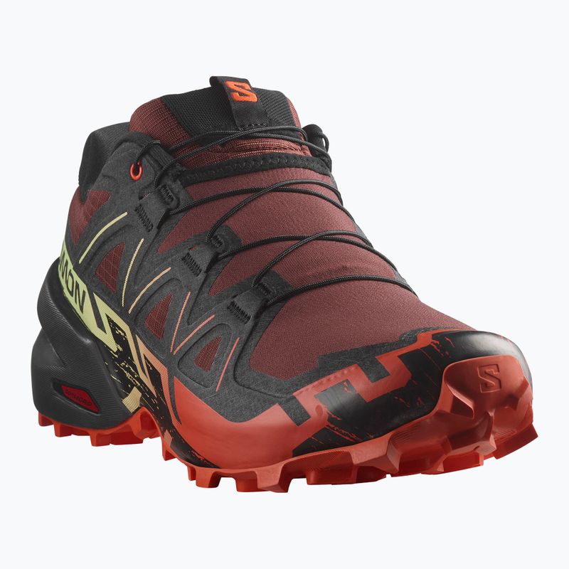 Pánska bežecká obuv Salomon Speedcross 6 rum raisin/cherry tomato/cognac 8