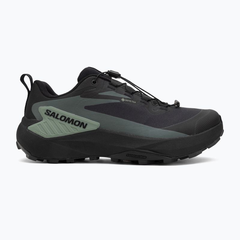 Pánske bežecké topánky Salomon Genesis GTX black/agave green/urban chic 2