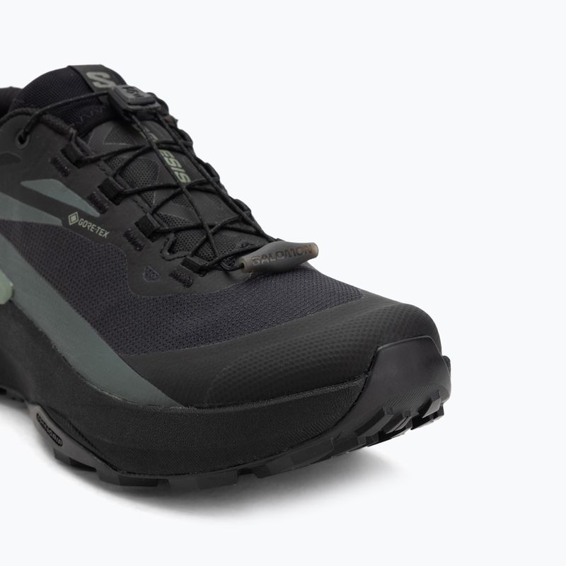 Pánske bežecké topánky Salomon Genesis GTX black/agave green/urban chic 7