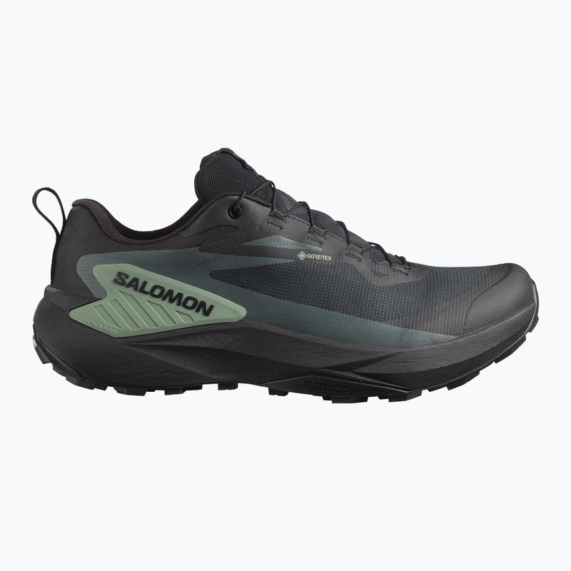 Pánske bežecké topánky Salomon Genesis GTX black/agave green/urban chic 9