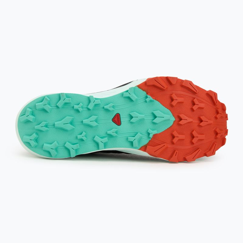 Dámske bežecké topánky Salomon Thundercross black/cherry paradajka/electric green 4