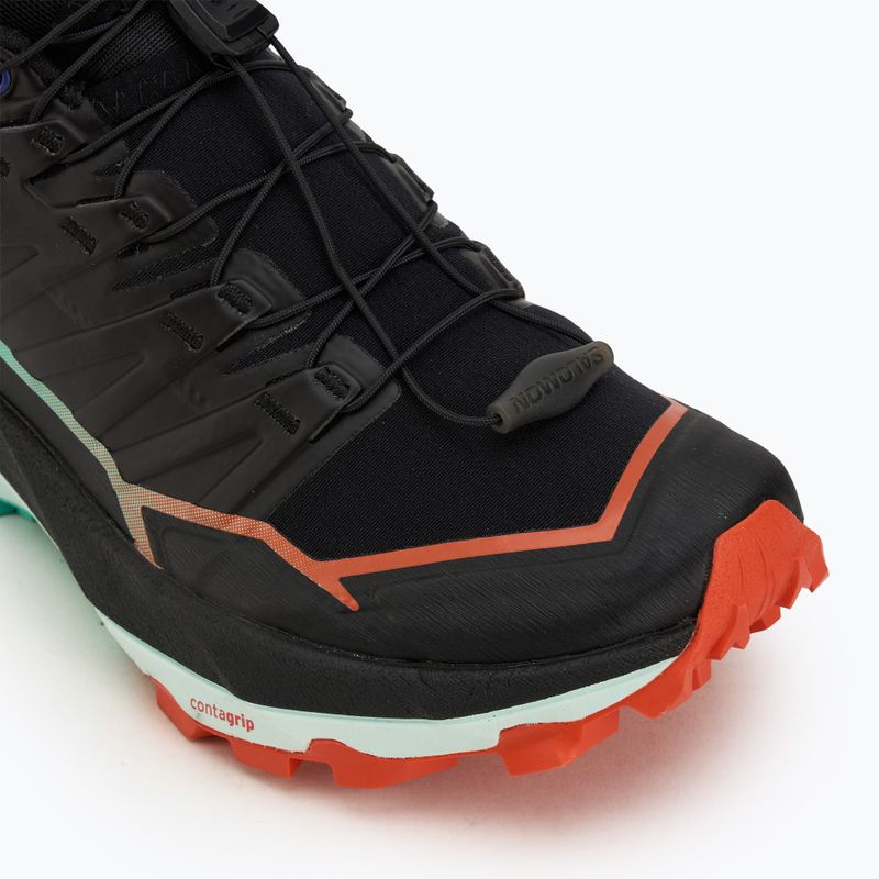Dámske bežecké topánky Salomon Thundercross black/cherry paradajka/electric green 7
