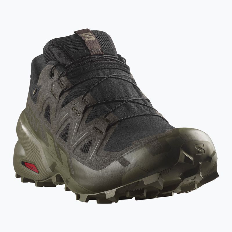 Pánske bežecké topánky Salomon Speedcross 6 GTX black/peat/deep lichen green