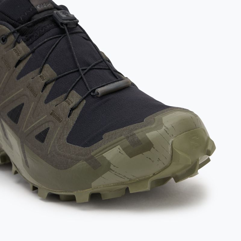 Pánske bežecké topánky Salomon Speedcross 6 GTX black/peat/deep lichen green 7