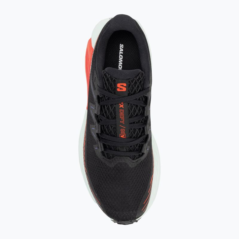 Dámske bežecké topánky Salomon Drx Defy GRVL black/cherry tomato/bay 5