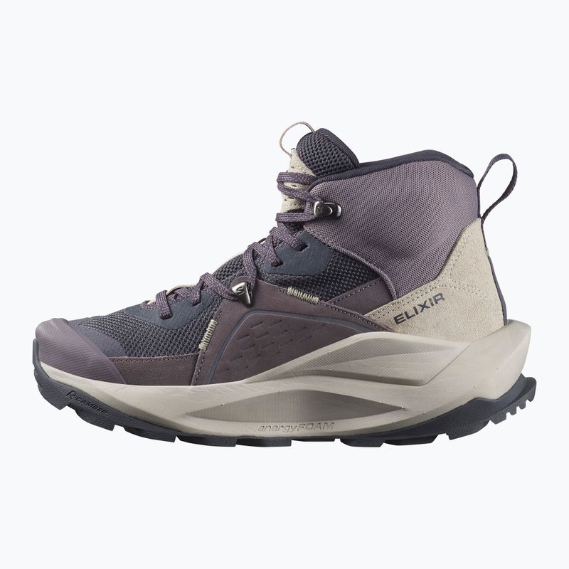 Dámske turistické topánky Salomon Elixir Mid GTX nine iron/shark/silver cloud 10