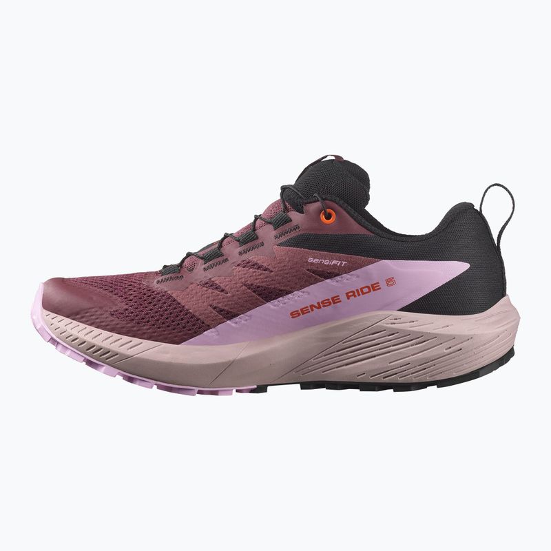 Salomon Sense Ride 5 GTX dámska bežecká obuv catawba grape/orchid bouquet/cherry tomato 9