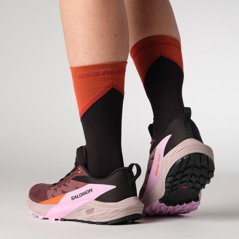 Salomon Sense Ride 5 GTX dámska bežecká obuv catawba grape/orchid bouquet/cherry tomato 11