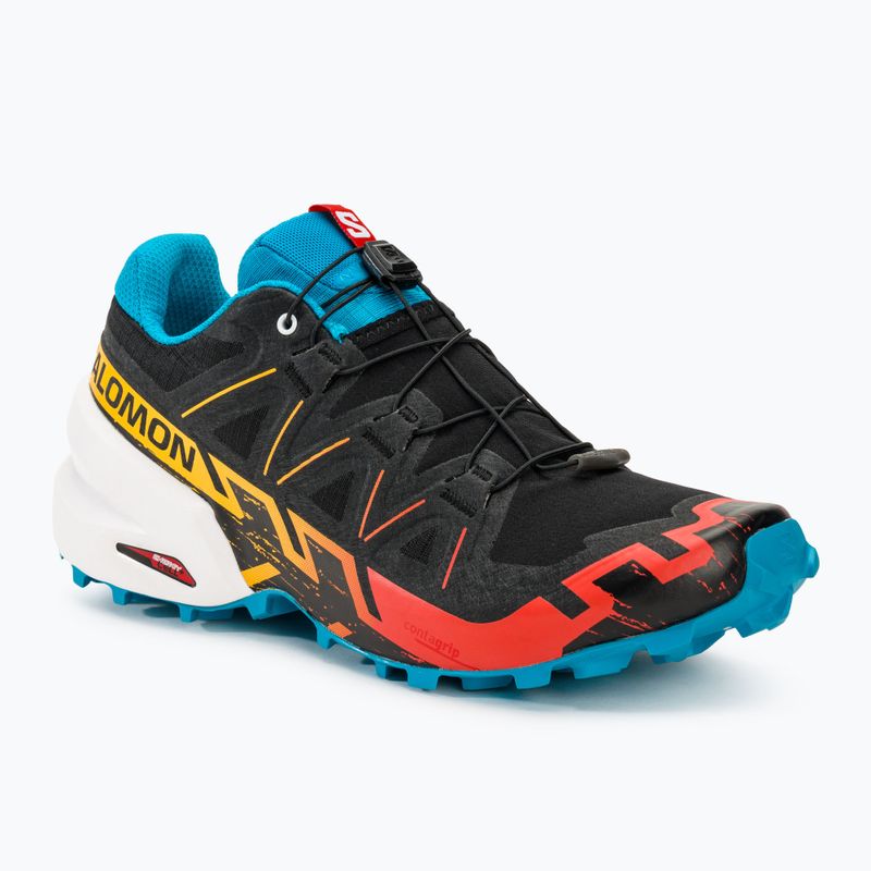 Pánska bežecká obuv Salomon Speedcross 6 black/white/transcend blue 