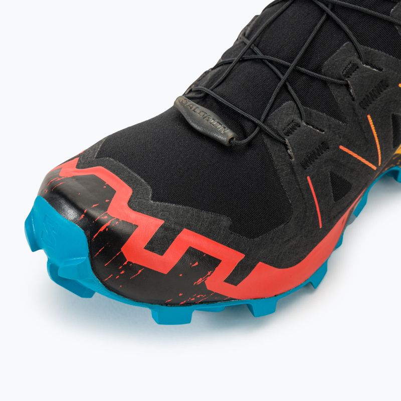Pánska bežecká obuv Salomon Speedcross 6 black/white/transcend blue  9