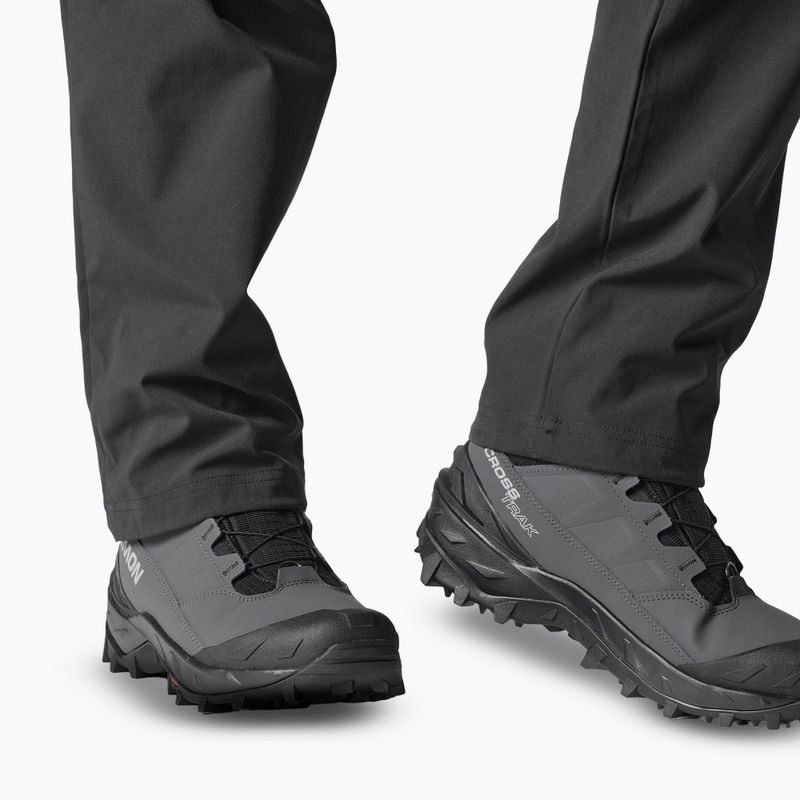 Pánske trekové topánky Salomon Crosstrak Powder WP asphalt/black/sharkskin 8