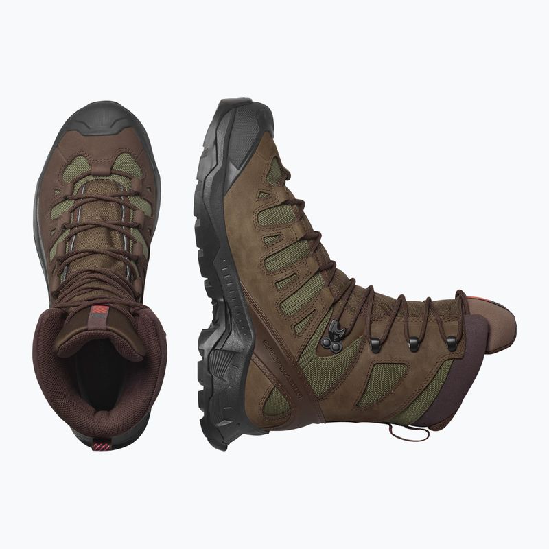 Turistické topánky Salomon Quest Tracker High GTX earth brown/green 13