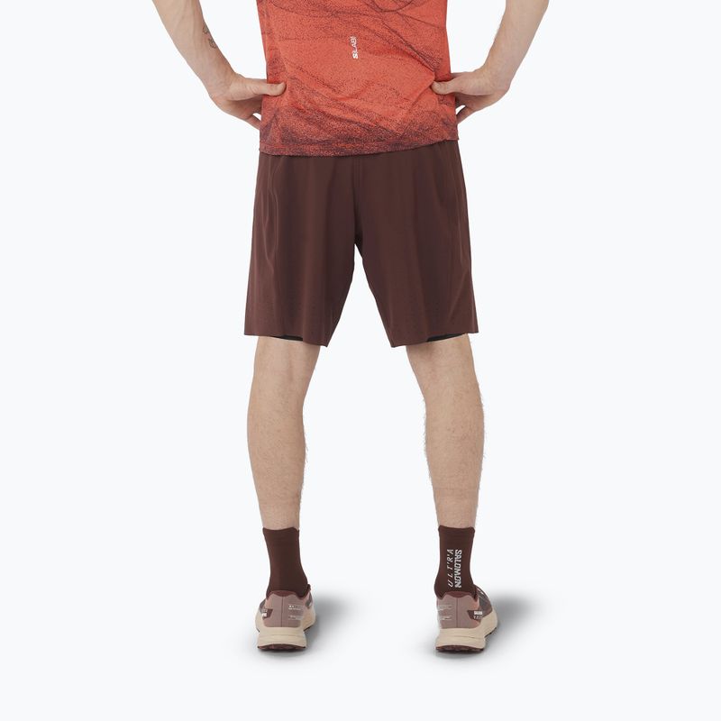 Pánske bežecké šortky Salomon S/Lab Ultra 2IN1 decadent chocolate 2