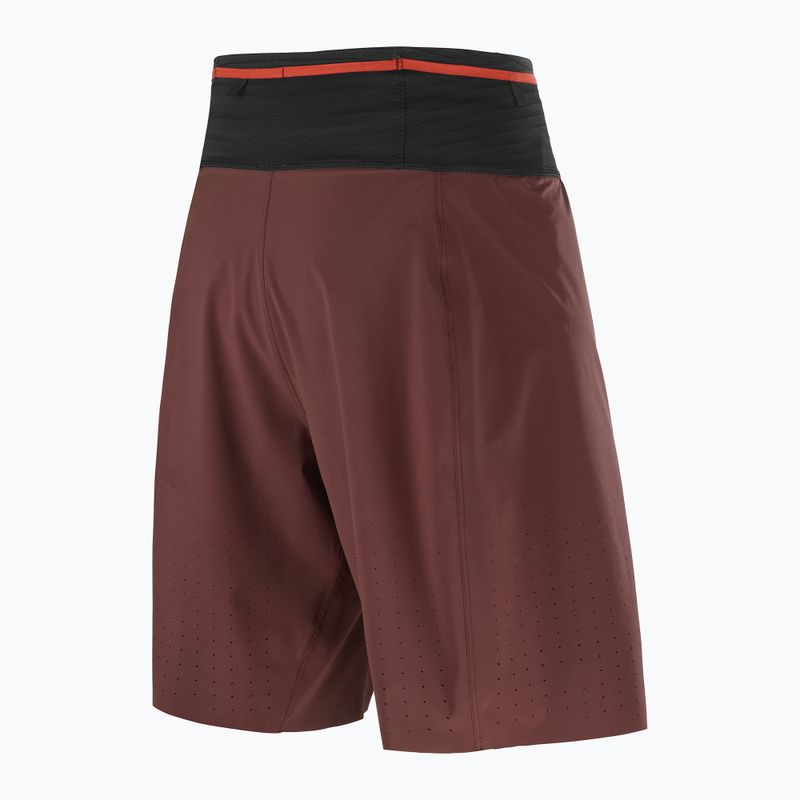 Pánske bežecké šortky Salomon S/Lab Ultra 2IN1 decadent chocolate 7