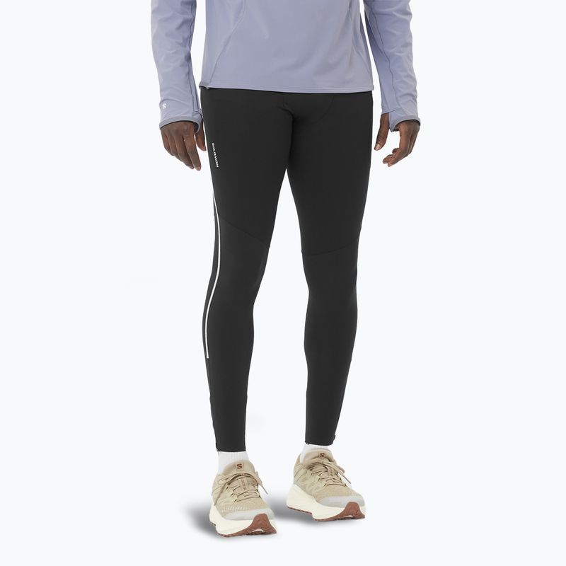Pánske bežecké legíny Salomon Sense Aero Stow deep black