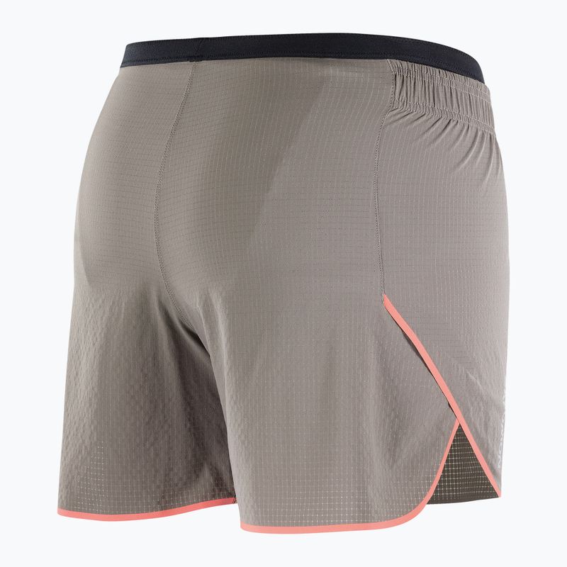 Dámske bežecké šortky Salomon Sense Aero 5" iron / neon flame 7