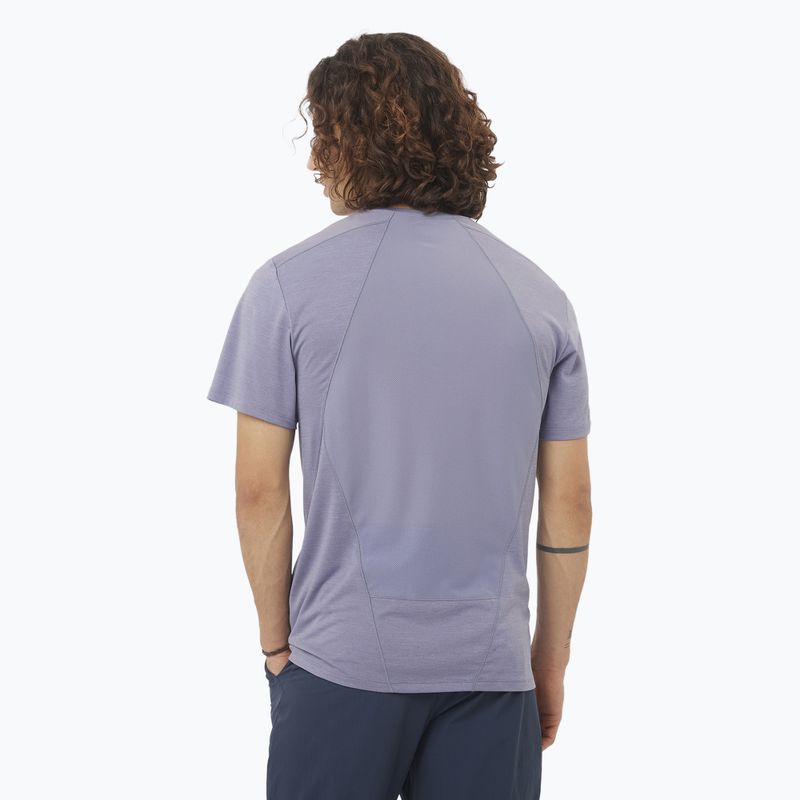 Pánske tričko Salomon Outline Tee blue granite 2