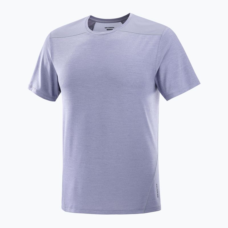 Pánske tričko Salomon Outline Tee blue granite 4
