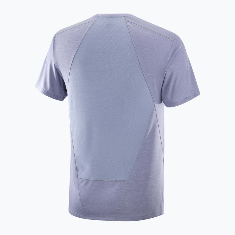 Pánske tričko Salomon Outline Tee blue granite 5