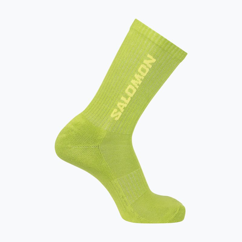 Ponožky Salomon Everyday Crew 3 pary flame scarlet/dark citron 3