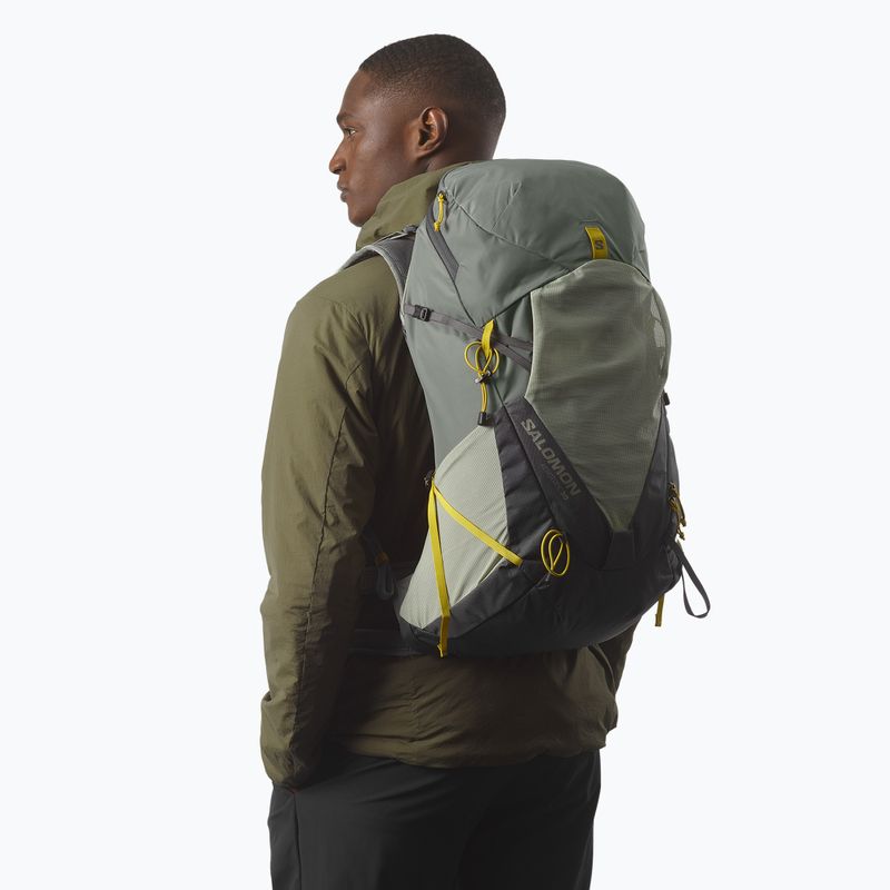 Pánsky turistický batoh Salomon Aerotrek 30 l S-M sedona sage/seagrass/nine iron 4