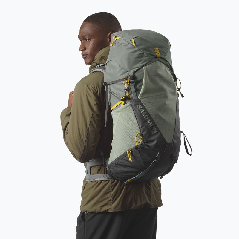 Pánsky turistický batoh Salomon Aerotrek 40 l S-M sedona sage/seagrass/nine iron 4