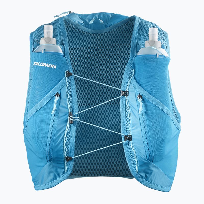 Salomon Active Skin 12 Set bežecká vesta blue danube/blue curacao