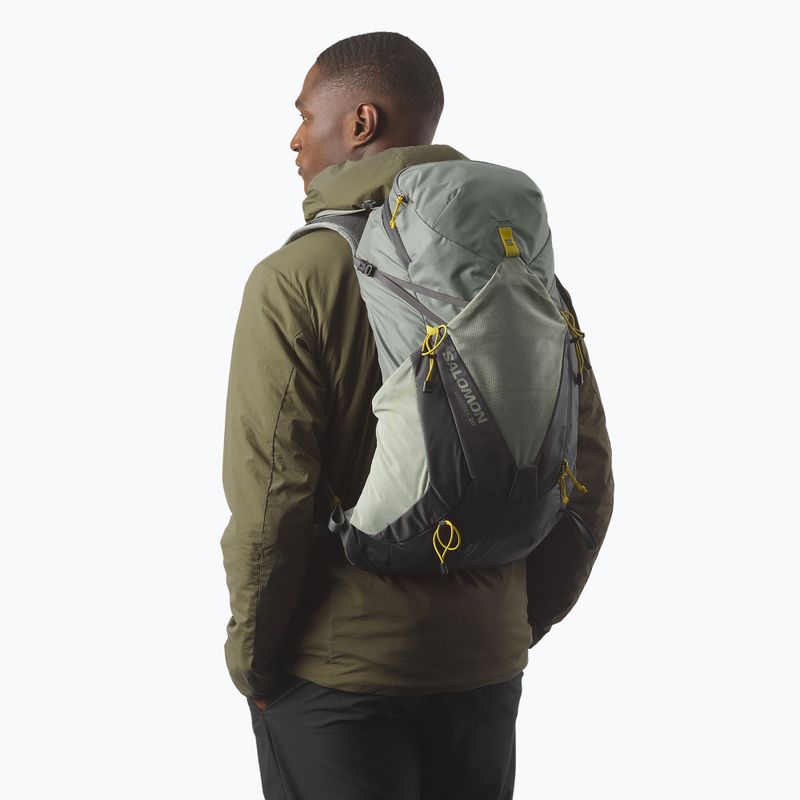 Pánsky turistický batoh Salomon Aerotrek 20 l M-L sedona sage/seagrass/nine iron 5