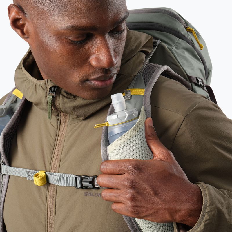 Pánsky turistický batoh Salomon Aerotrek 20 l M-L sedona sage/seagrass/nine iron 7