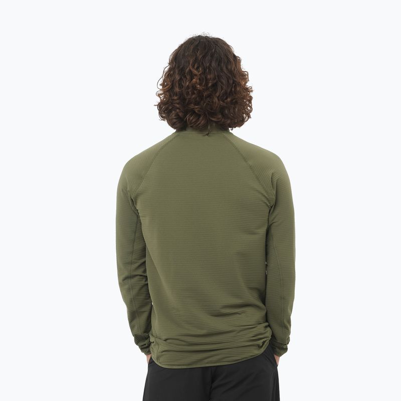 Pánska trekingová mikina Salomon Essential Lightwarm Full Zip grape leaf 2